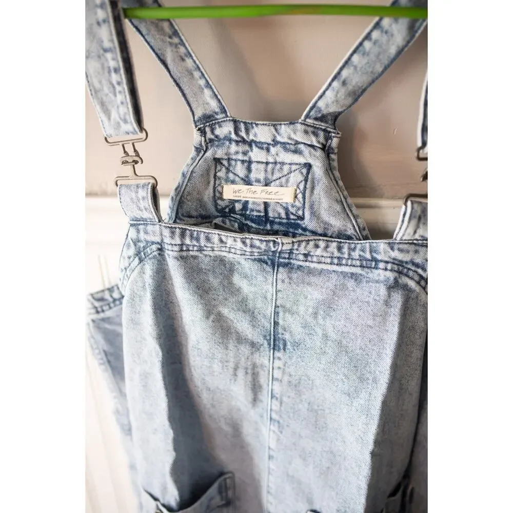Free People We The Free Overall Smock Mini Top Large NWT - Picture 3 of 4